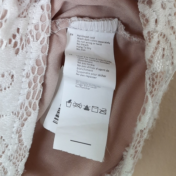 Streetwear Society White Lace Cropped Top - Picture 4 of 5